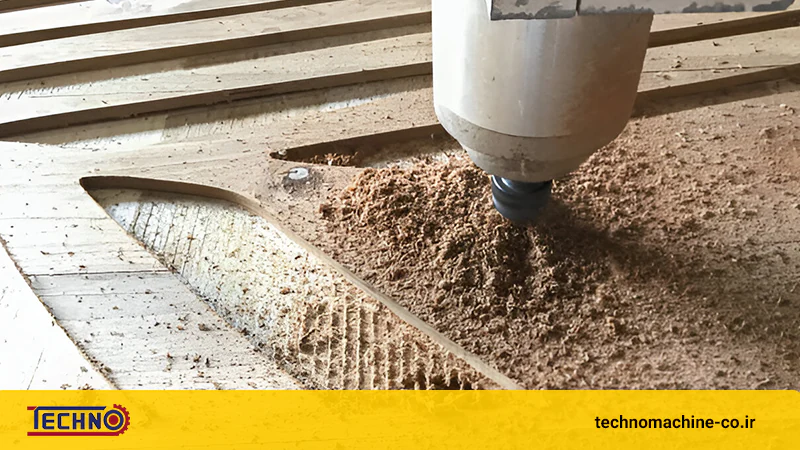 یک دستگاه سی ان سی چوب ساخت ایران و از نمونه های بهترین دستگاه سی ان سی چوب