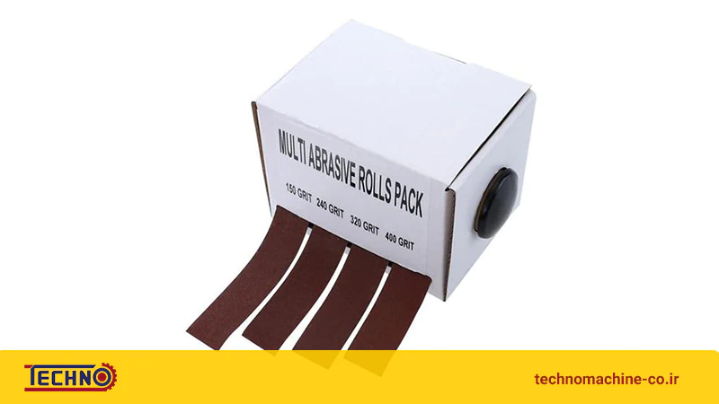 4 نوار سمباده به رنگ قهوه ای برای توضیح تفاوت بین <yoastmark class=